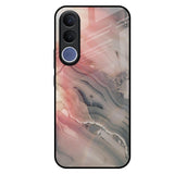 Pink And Grey Marble Vivo V70 FE 5G Glass Back Cover Online