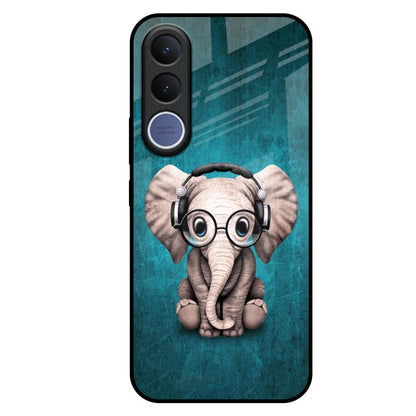 Adorable Baby Elephant Vivo V70 FE 5G Glass Back Cover Online