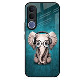 Adorable Baby Elephant Vivo V70 FE 5G Glass Back Cover Online