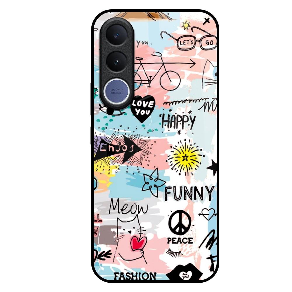 Just For You Vivo V70 FE 5G Glass Back Cover Online