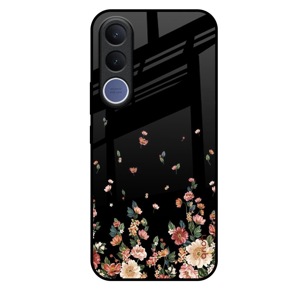 Floating Floral Print Vivo V70 FE 5G Glass Back Cover Online