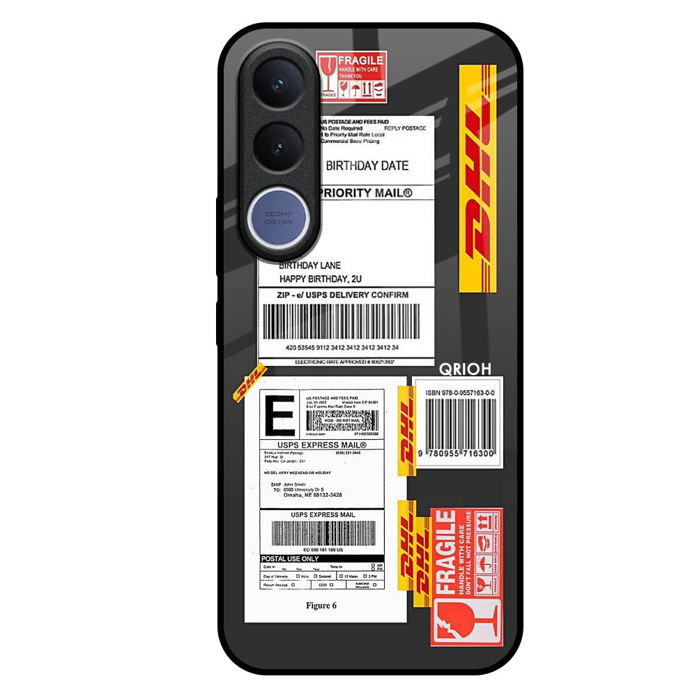 Cool Barcode Label Vivo V70 FE 5G Glass Back Cover Online