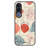 Abstract Faces Vivo V70 FE 5G Glass Back Cover Online