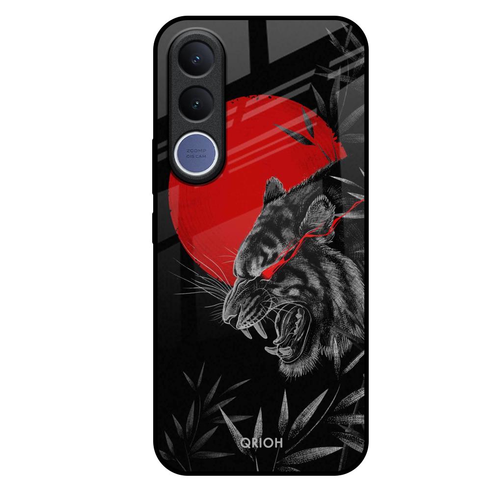 Red Moon Tiger Vivo V70 FE 5G Glass Back Cover Online