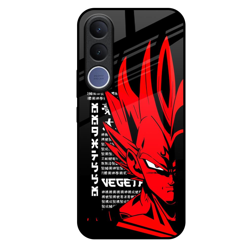 Red Vegeta Vivo V70 FE 5G Glass Back Cover Online