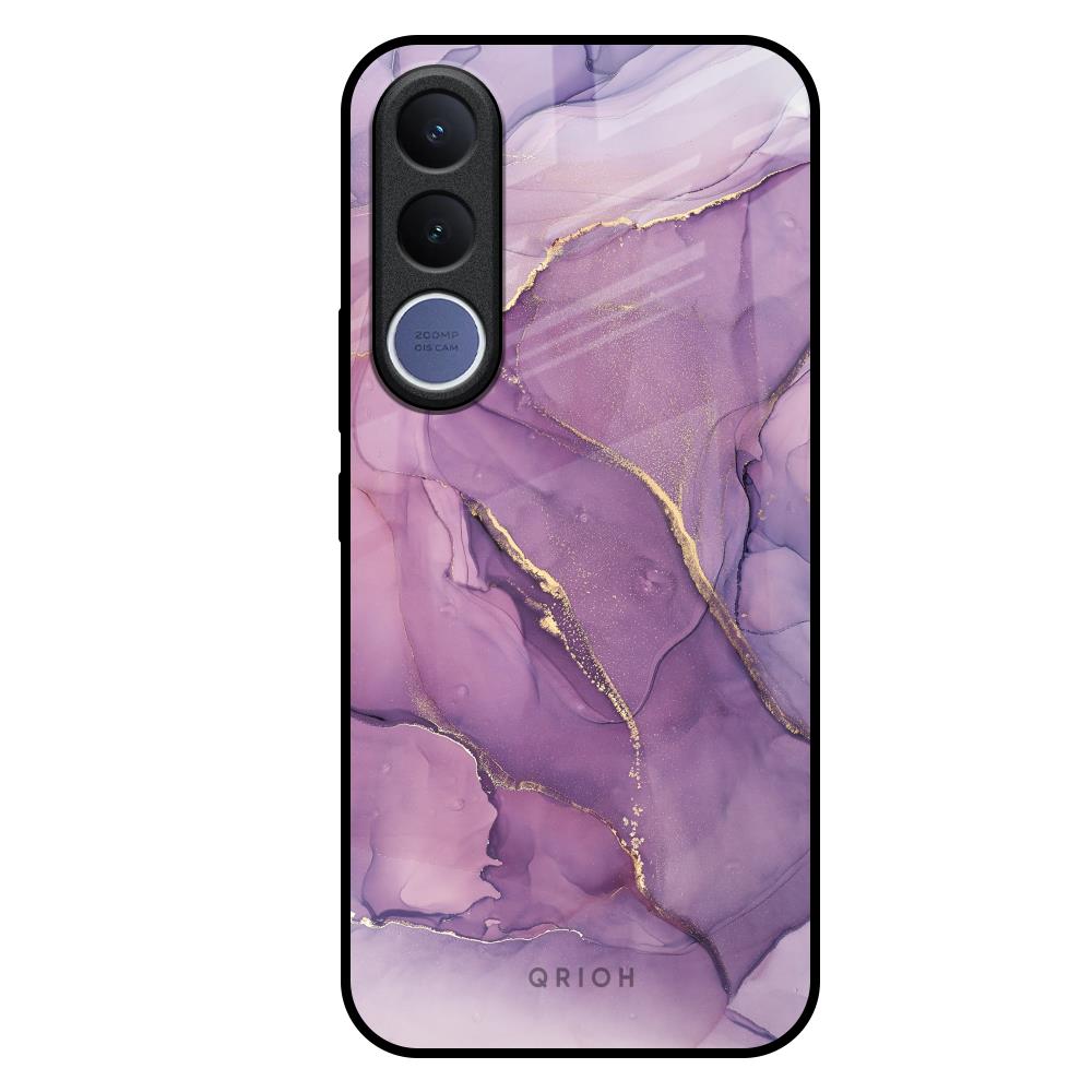 Purple Gold Marble Vivo V70 FE 5G Glass Back Cover Online