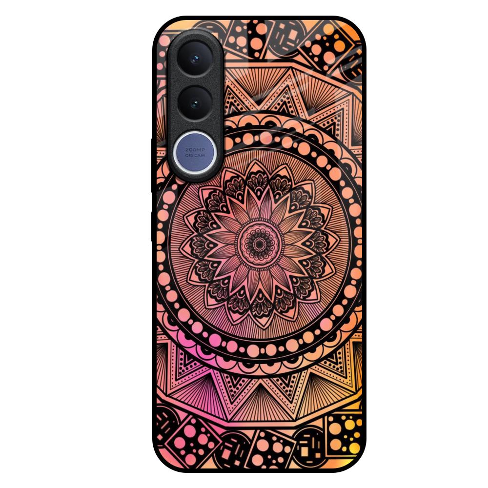 Floral Mandala Vivo V70 FE 5G Glass Back Cover Online