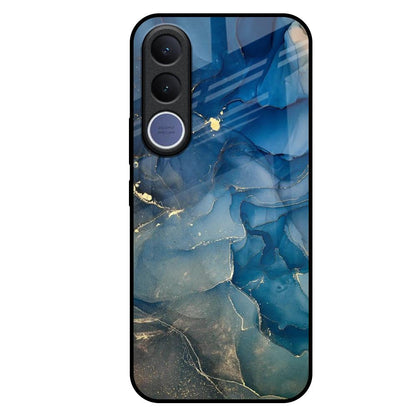 Blue Cool Marble Vivo V70 FE 5G Glass Back Cover Online