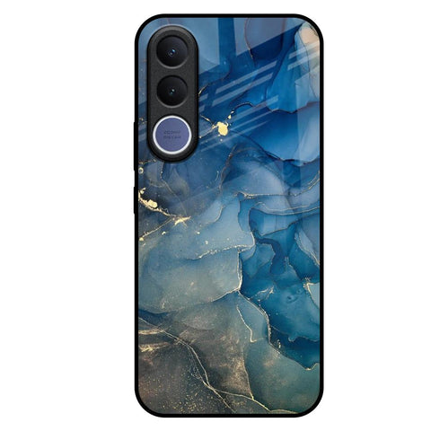 Blue Cool Marble Vivo V70 FE 5G Glass Back Cover Online