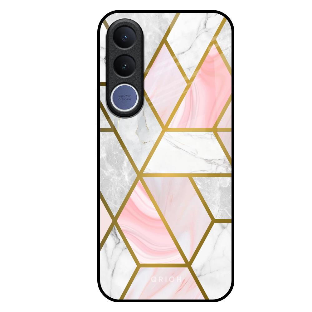 Geometrical Marble Vivo V70 FE 5G Glass Back Cover Online