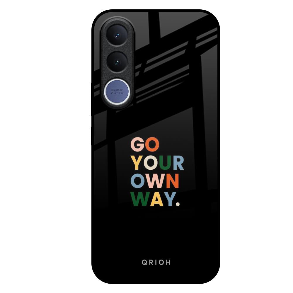 Go Your Own Way Vivo V70 FE 5G Glass Back Cover Online