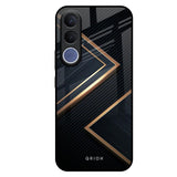 Sleek Golden & Navy Vivo V70 FE 5G Glass Back Cover Online