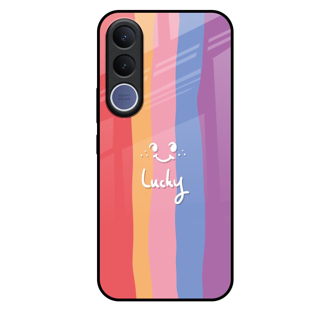 Lucky Abstract Vivo V70 FE 5G Glass Back Cover Online