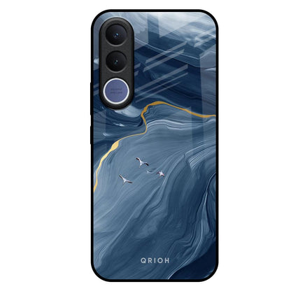 Deep Ocean Marble Vivo V70 FE 5G Glass Back Cover Online