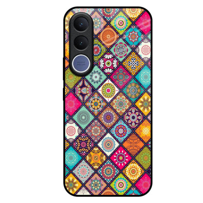 Multicolor Mandala Vivo V70 FE 5G Glass Back Cover Online