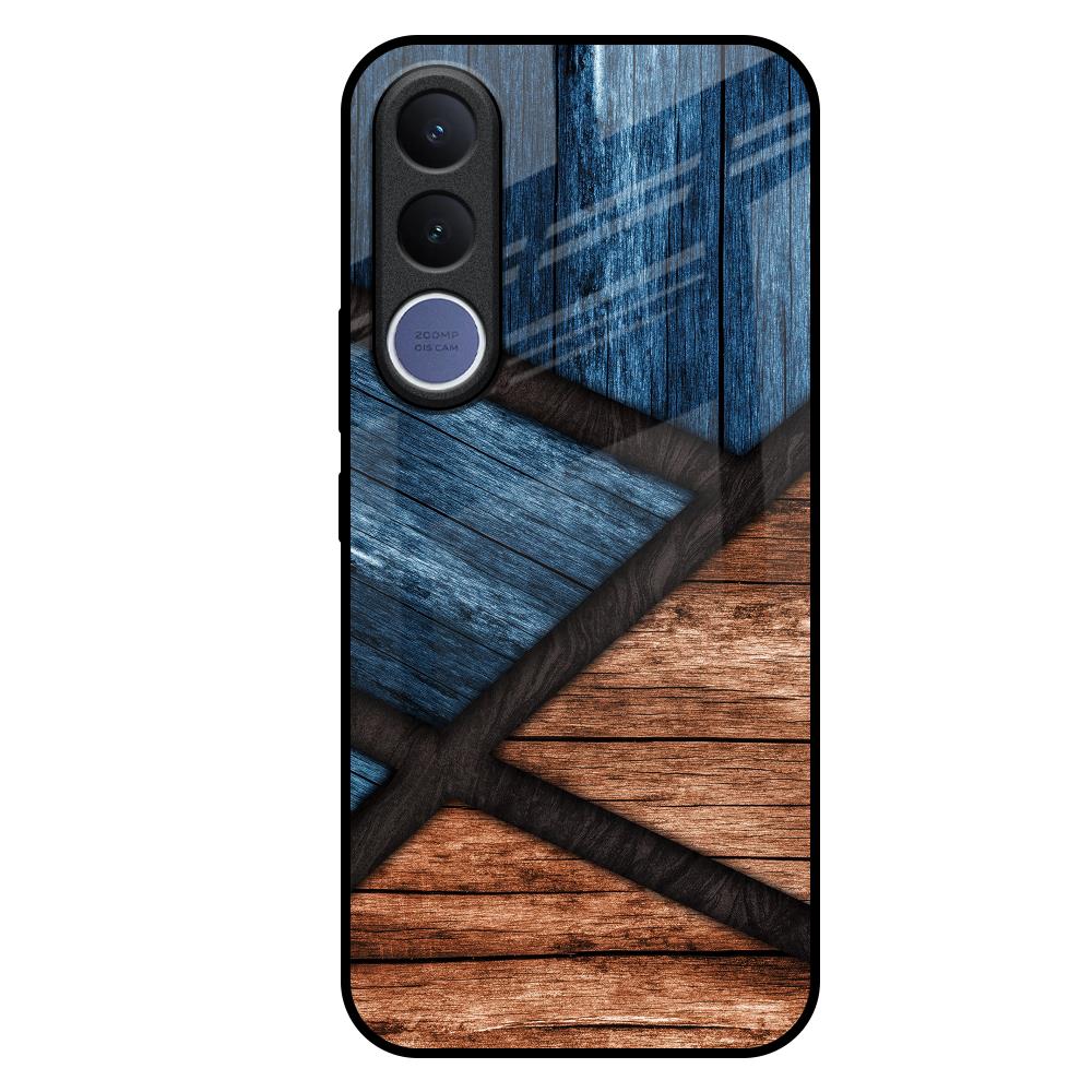 Wooden Tiles Vivo V70 FE 5G Glass Back Cover Online