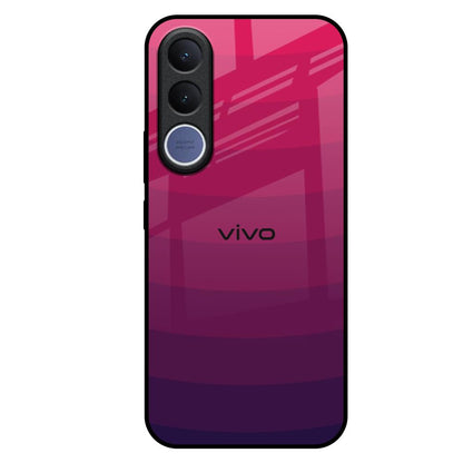 Wavy Pink Pattern Vivo V70 FE 5G Glass Back Cover Online