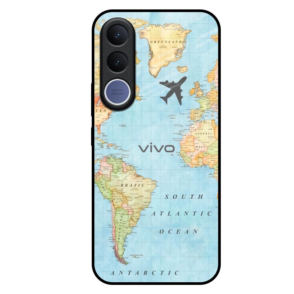 Fly Around The World Vivo V70 FE 5G Glass Back Cover Online