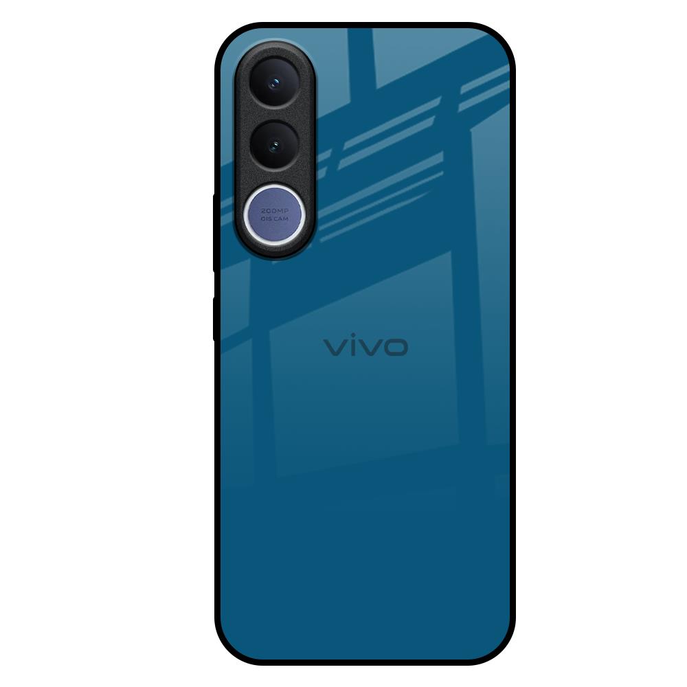 Cobalt Blue Vivo V70 FE 5G Glass Back Cover Online