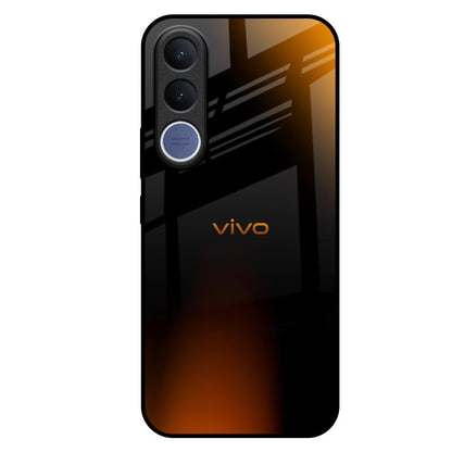 Orange Black Fusion Vivo V70 FE 5G Glass Back Cover Online