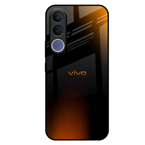 Orange Black Fusion Vivo V70 FE 5G Glass Back Cover Online