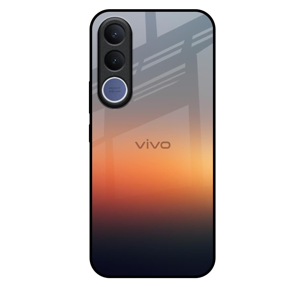 Aesthetic Orange Vivo V70 FE 5G Glass Back Cover Online