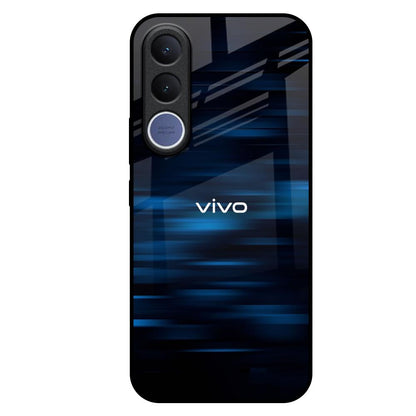 Blue Rough Abstract Vivo V70 FE 5G Glass Back Cover Online