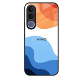 Wavy Color Pattern Vivo V70 FE 5G Glass Back Cover Online