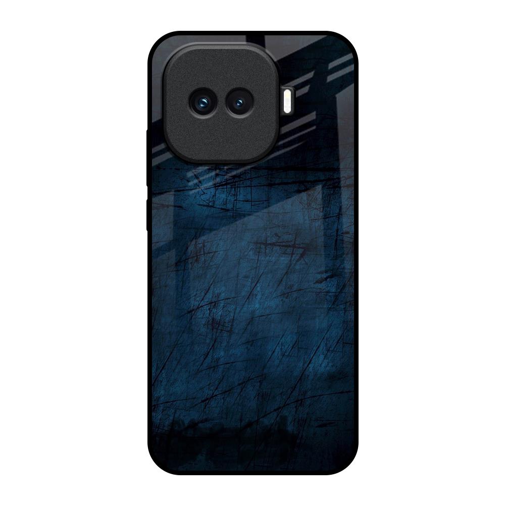 Dark Blue Grunge iQOO 15R 5G Glass Back Cover Online
