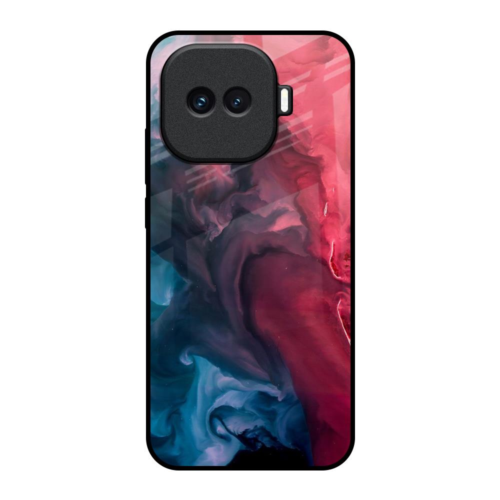 Blue & Red Smoke iQOO 15R 5G Glass Back Cover Online