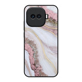 Pink & Gold Gllitter Marble iQOO 15R 5G Glass Back Cover Online