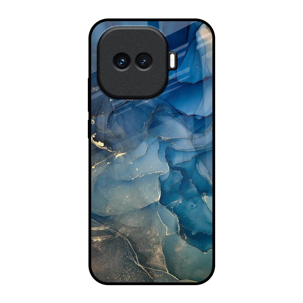 Blue Cool Marble iQOO 15R 5G Glass Back Cover Online