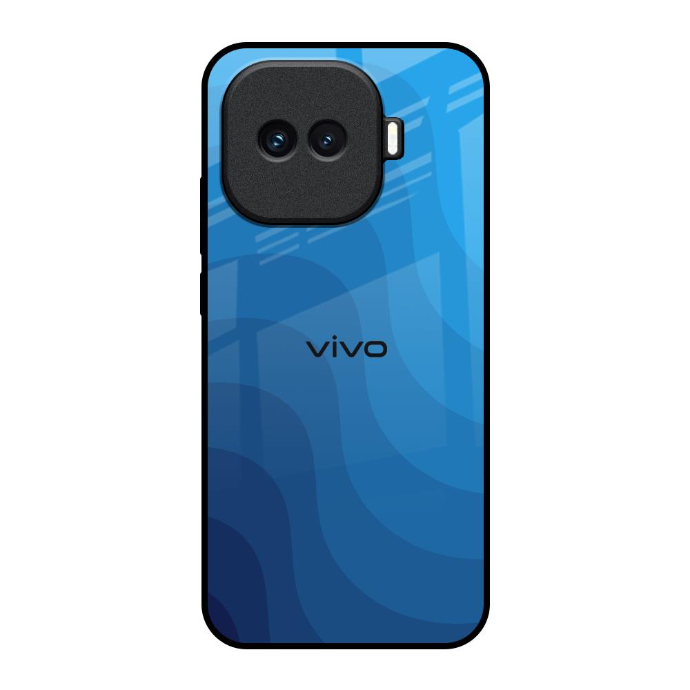 Blue Wave Abstract iQOO 15R 5G Glass Back Cover Online