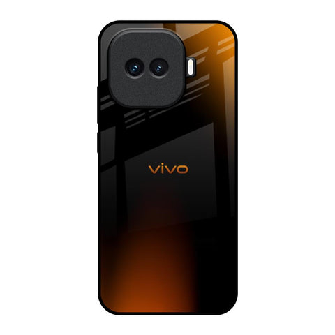 Orange Black Fusion iQOO 15R 5G Glass Back Cover Online