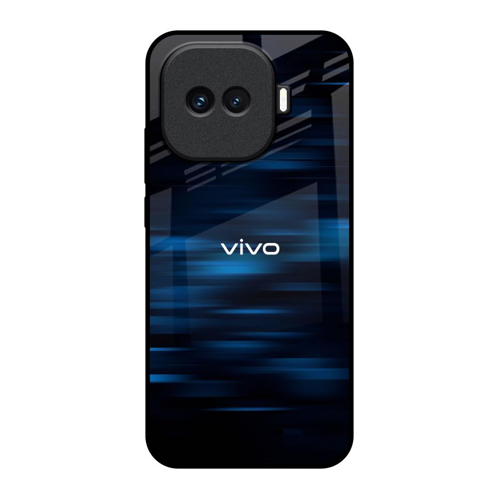 Blue Rough Abstract iQOO 15R 5G Glass Back Cover Online