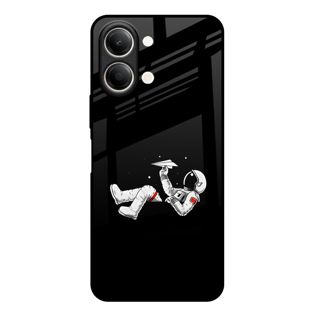 Space Traveller Vivo Y21 5G Glass Back Cover Online