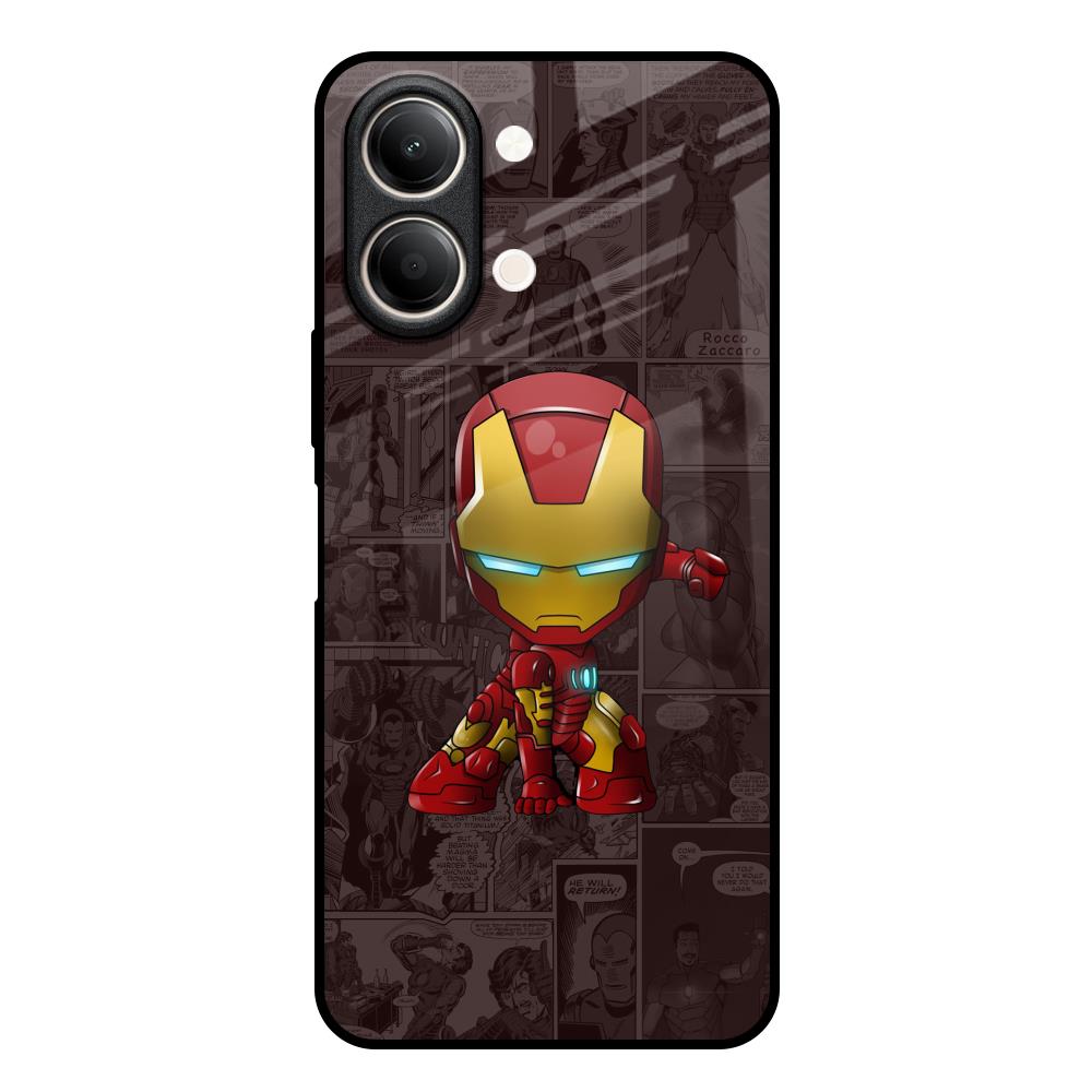 Angry Baby Super Hero Vivo Y21 5G Glass Back Cover Online