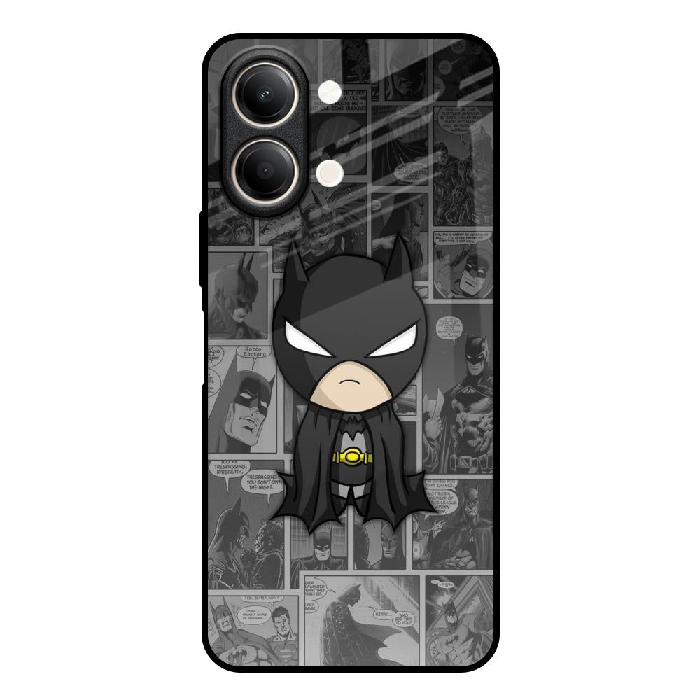 Cartoon Art Vivo Y21 5G Glass Back Cover Online