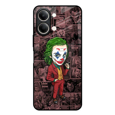 Joker Cartoon Vivo Y21 5G Glass Back Cover Online