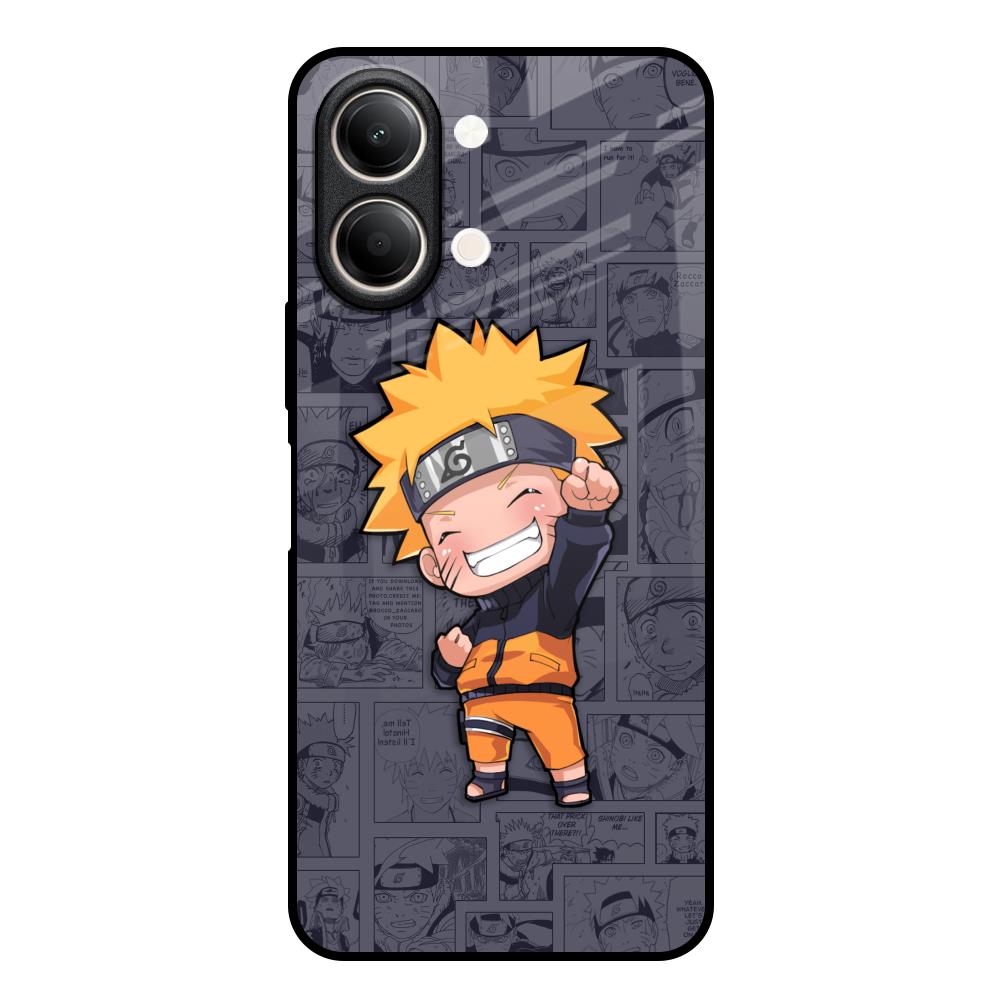 Orange Chubby Vivo Y21 5G Glass Back Cover Online