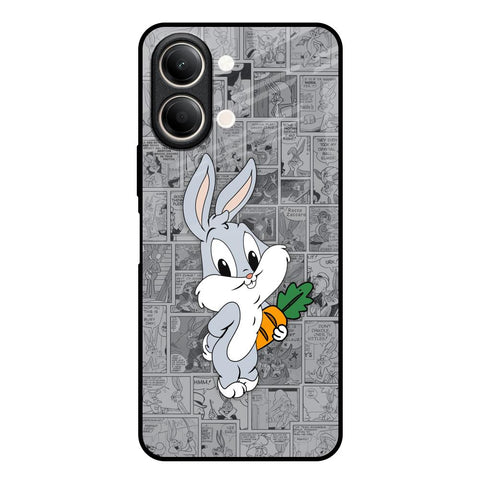 Cute Baby Bunny Vivo Y21 5G Glass Back Cover Online