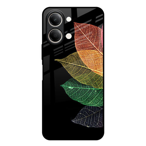 Colorful Leaves Vivo Y21 5G Glass Back Cover Online