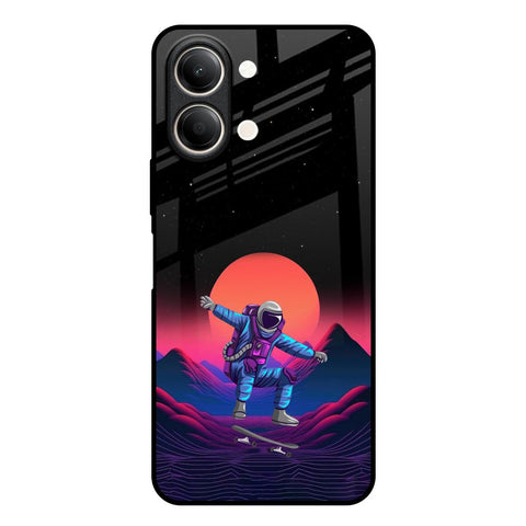 Retro Astronaut Vivo Y21 5G Glass Back Cover Online