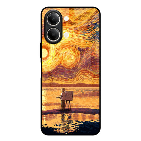 Sunset Vincent Vivo Y21 5G Glass Back Cover Online