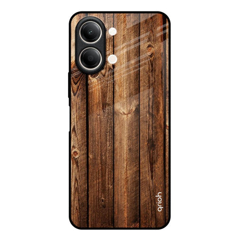 Timber Printed Vivo Y21 5G Glass Back Cover Online