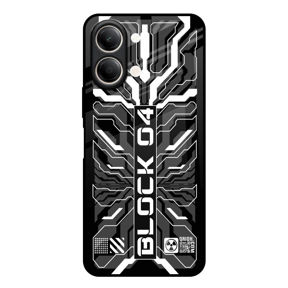 Monochrome Magic Vivo Y21 5G Glass Back Cover Online
