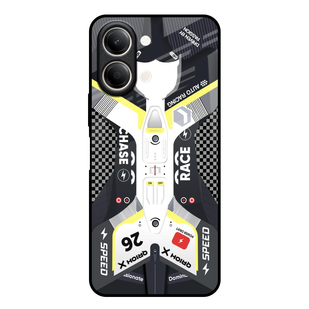 Car Enthusiast Vivo Y21 5G Glass Back Cover Online