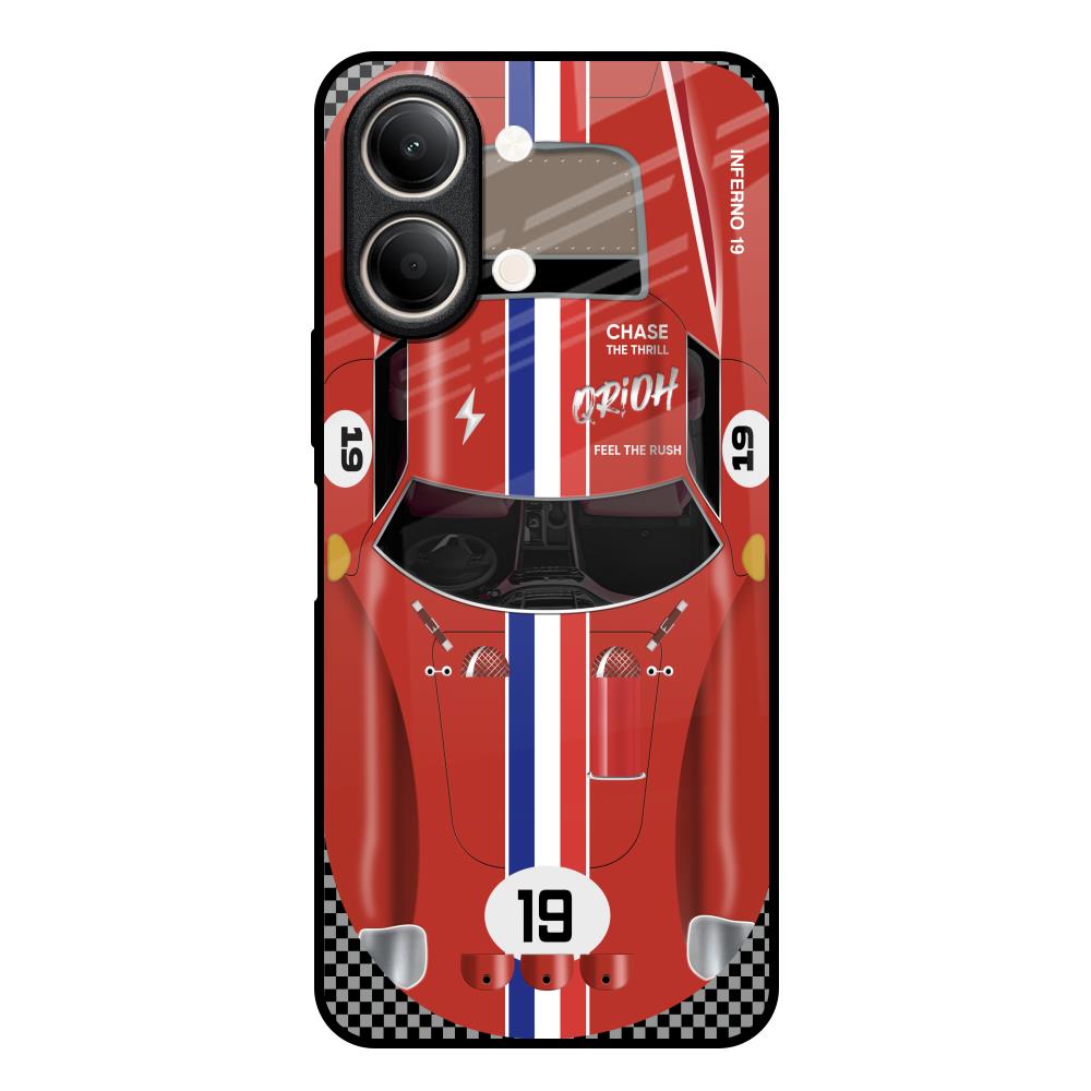 Racing Vintage Vivo Y21 5G Glass Back Cover Online