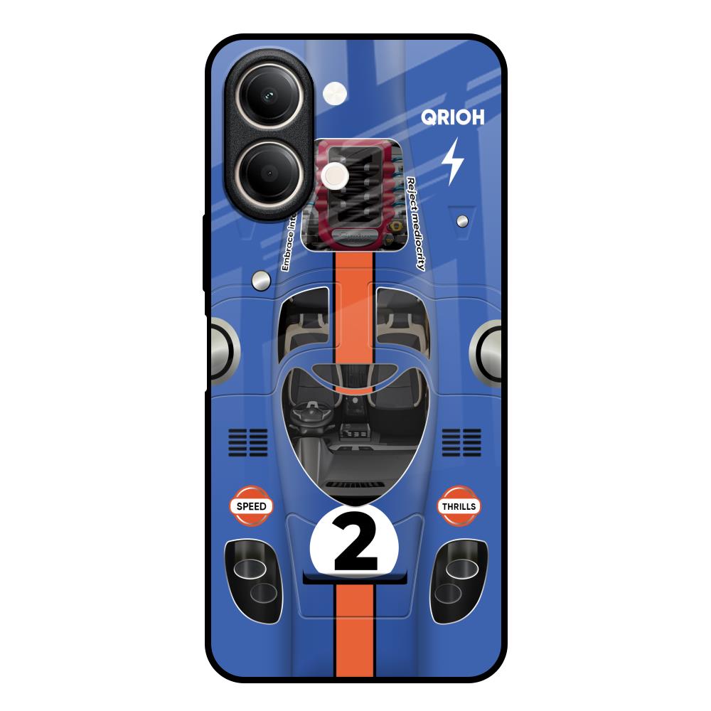 Car Adiction Vivo Y21 5G Glass Back Cover Online