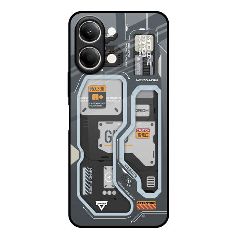 Retro Futuristic Vivo Y21 5G Glass Back Cover Online